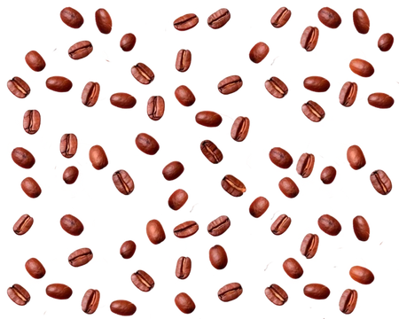 Trozos de granos de Cafe